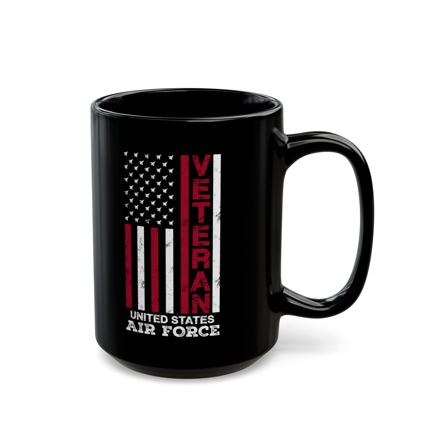 Air Force Veteran Mug – Patriotic USA Flag Coffee Cup for Military Gift