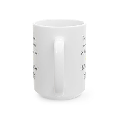 Disability Awareness Mug – White Motivational Coffee Cup with Empowering Quote