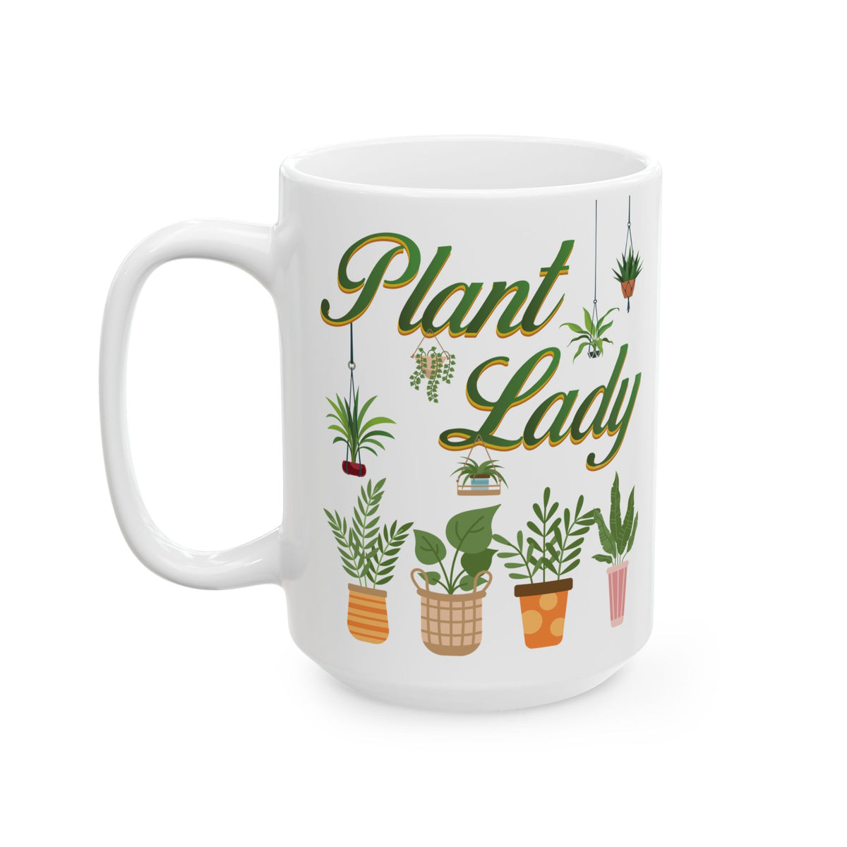 Give a Gift to a Proud Plant Mom – Plant Lady Mug White Ceramic Coffee Cup