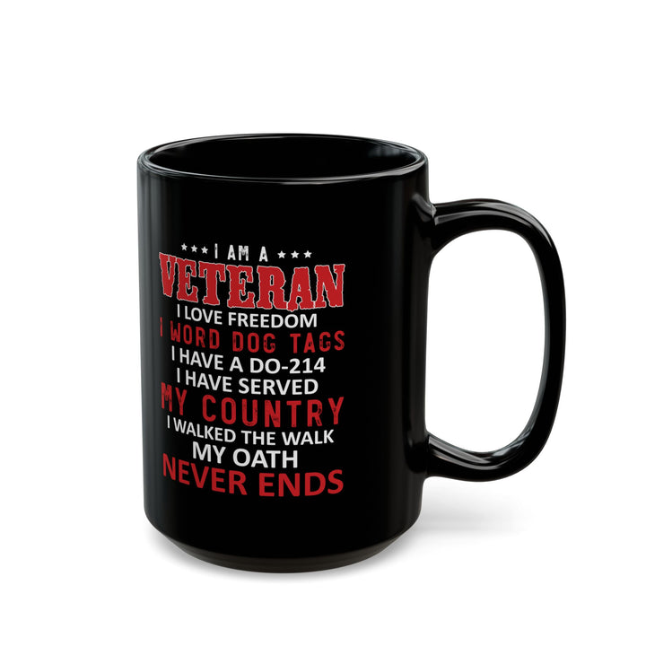 Veteran Black Mug (11oz, 15oz)