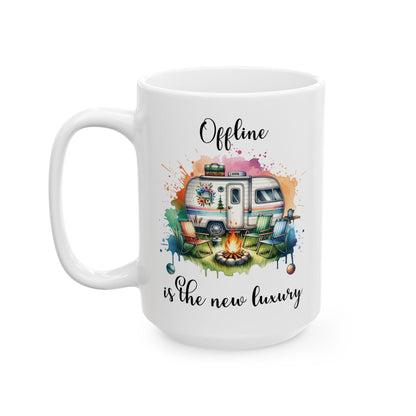 Online is the New Luxury Ceramic Mug, (11oz, 15oz)