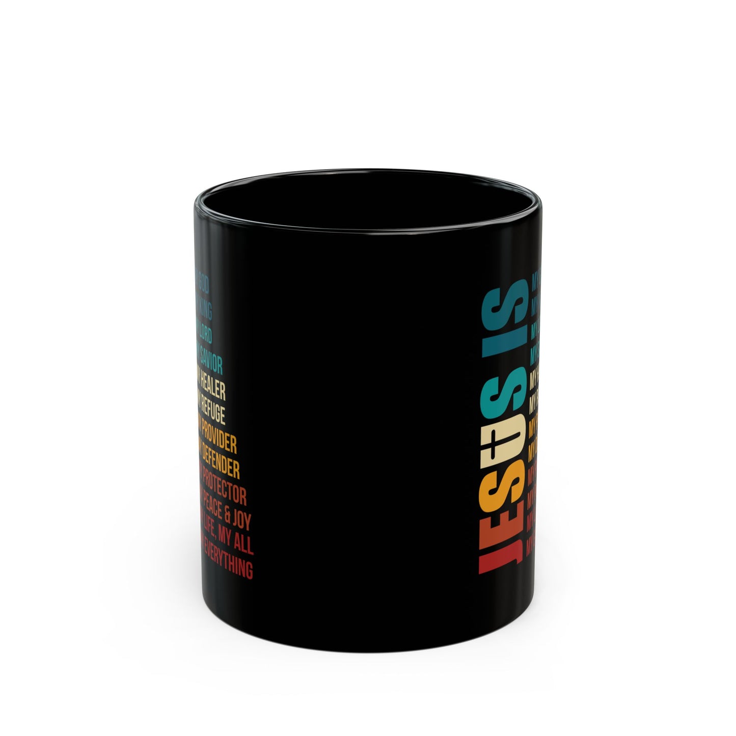Jesus Is My Everything Black Mug – Bold Christian Faith Gift