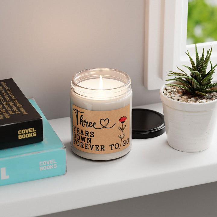 Three-Years-Down-Forever-to-go Candle