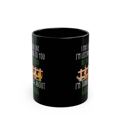Gardening Mug – Funny Black Coffee Cup for Gardeners & Plant Lovers