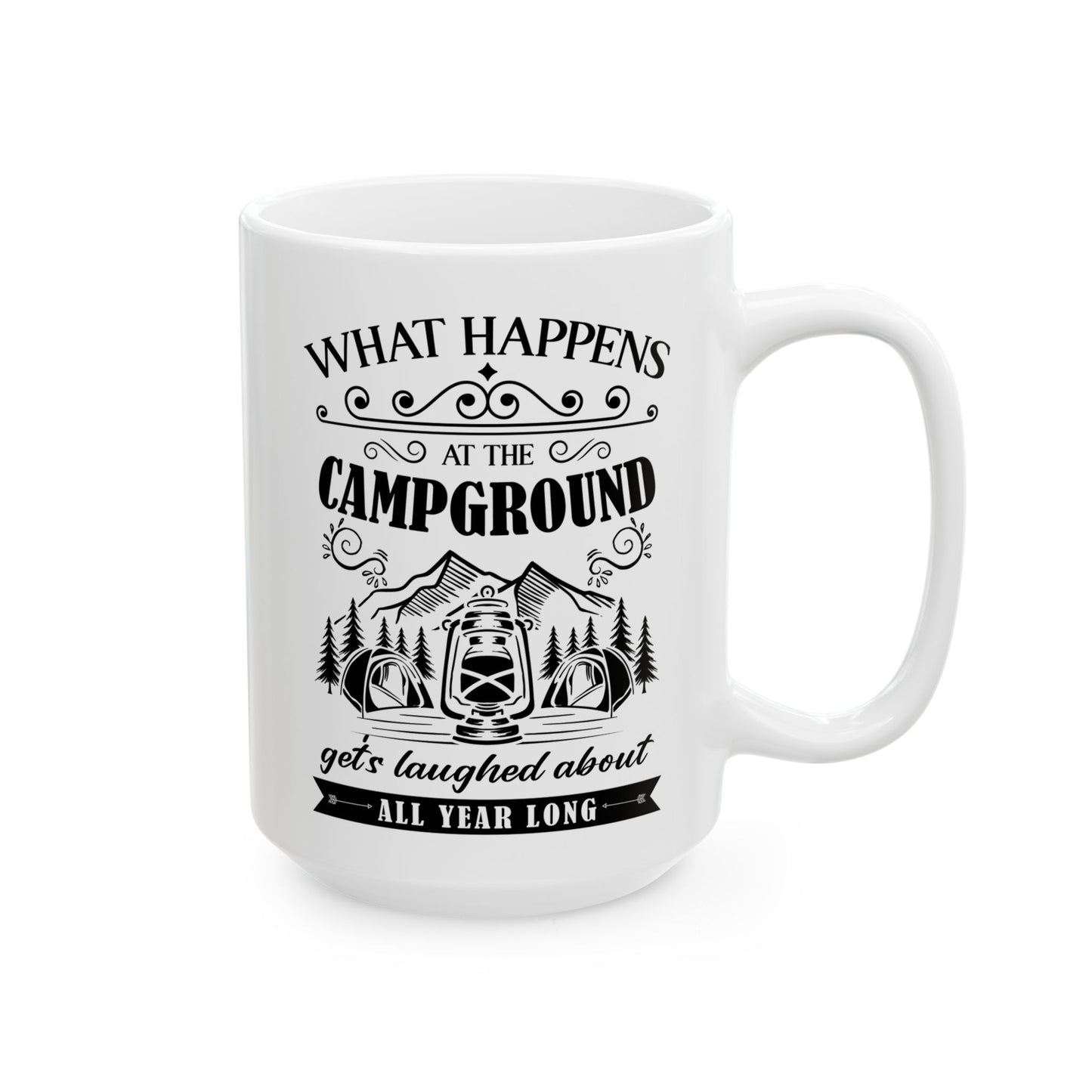 All Year Long Camping Ceramic Mug, (11oz, 15oz)