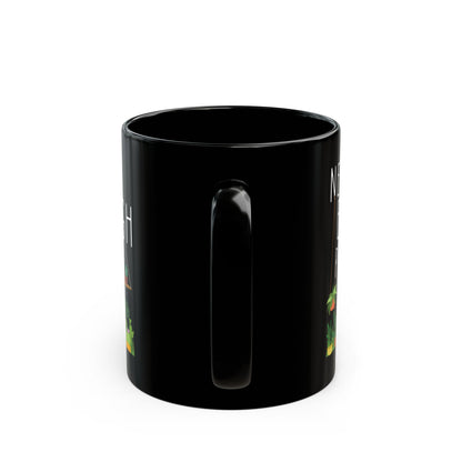 Never Enough Plants Mug – Black Ceramic Coffee Cup for Plant Lovers, Gardeners & Green Thumbs