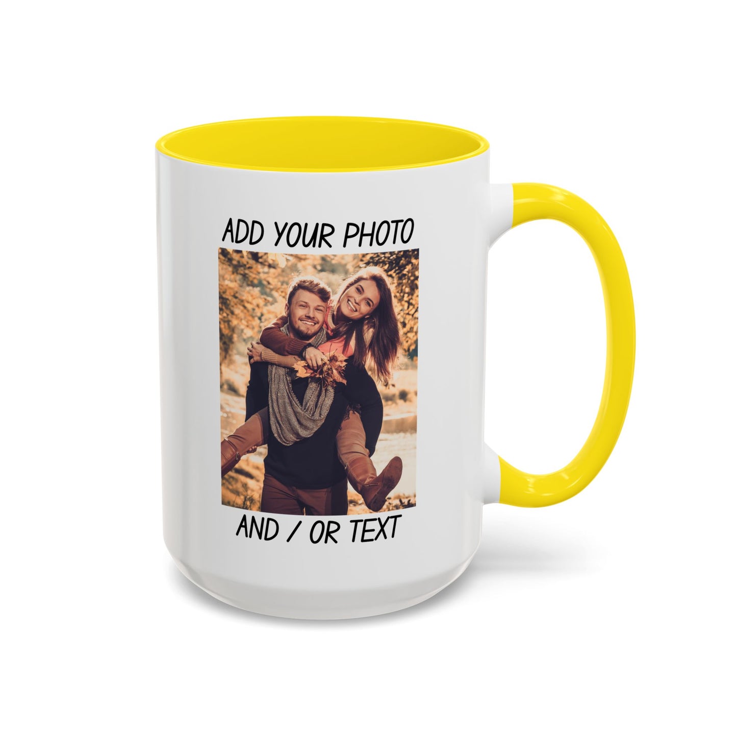 Fall Couple Mug – Cozy Autumn Love Gift for Him or Her Accent Coffee Mug (11, 15oz)