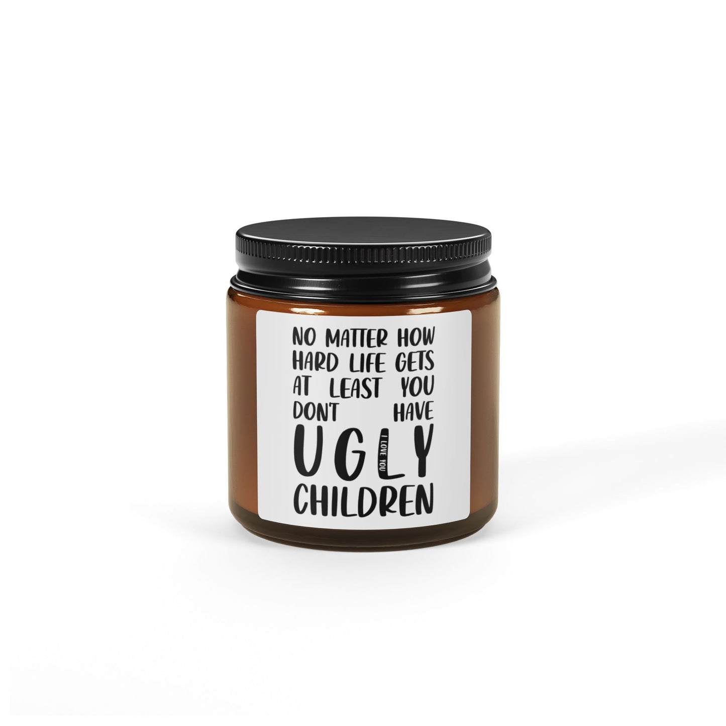 Funny Parent Gift Candle Scented Soy Candle (Multi-Size, Amber Jar)