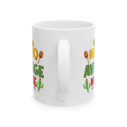Nacho Average Nurse White Mug, (11oz, 15oz)