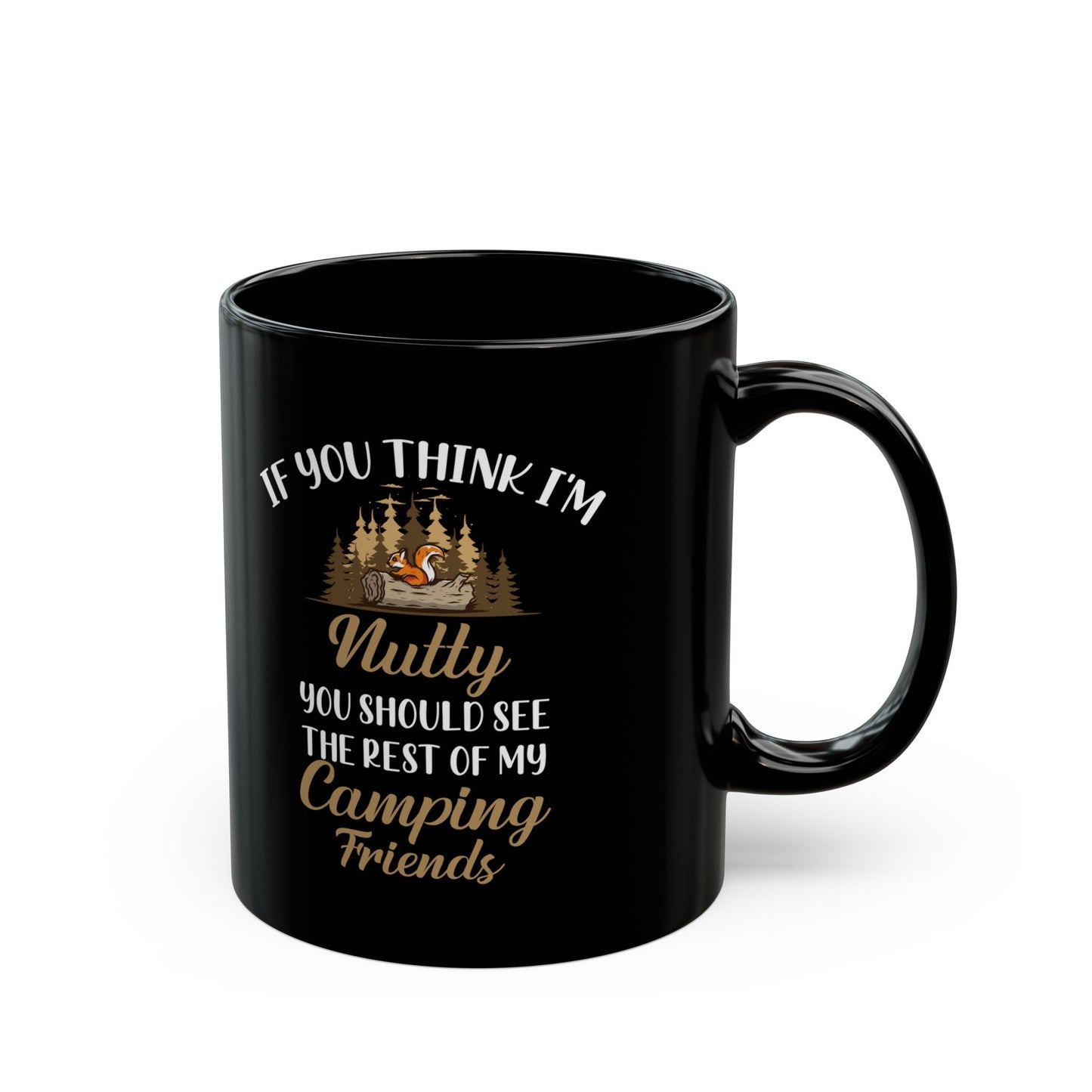 Nutty Camping Friends Ceramic Mug, (11oz, 15oz)