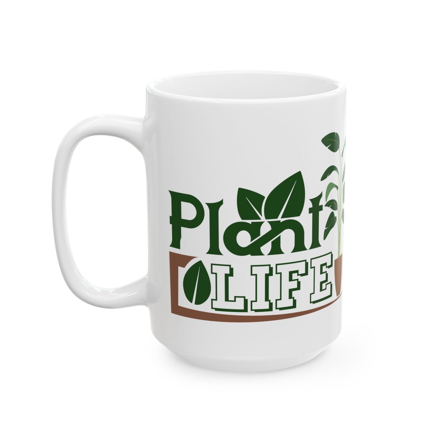 Give a Gift to a Plant Enthusiast – Plant Life Mug White Ceramic Coffee Cup for Gardeners