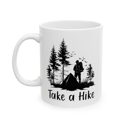 Take a Hike Shirt Ceramic Mug, (11oz, 15oz)