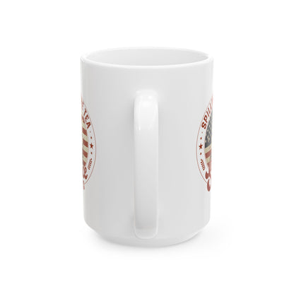 Spilling The Tea Since 1773 Mug – White Patriotic Coffee Cup Gift