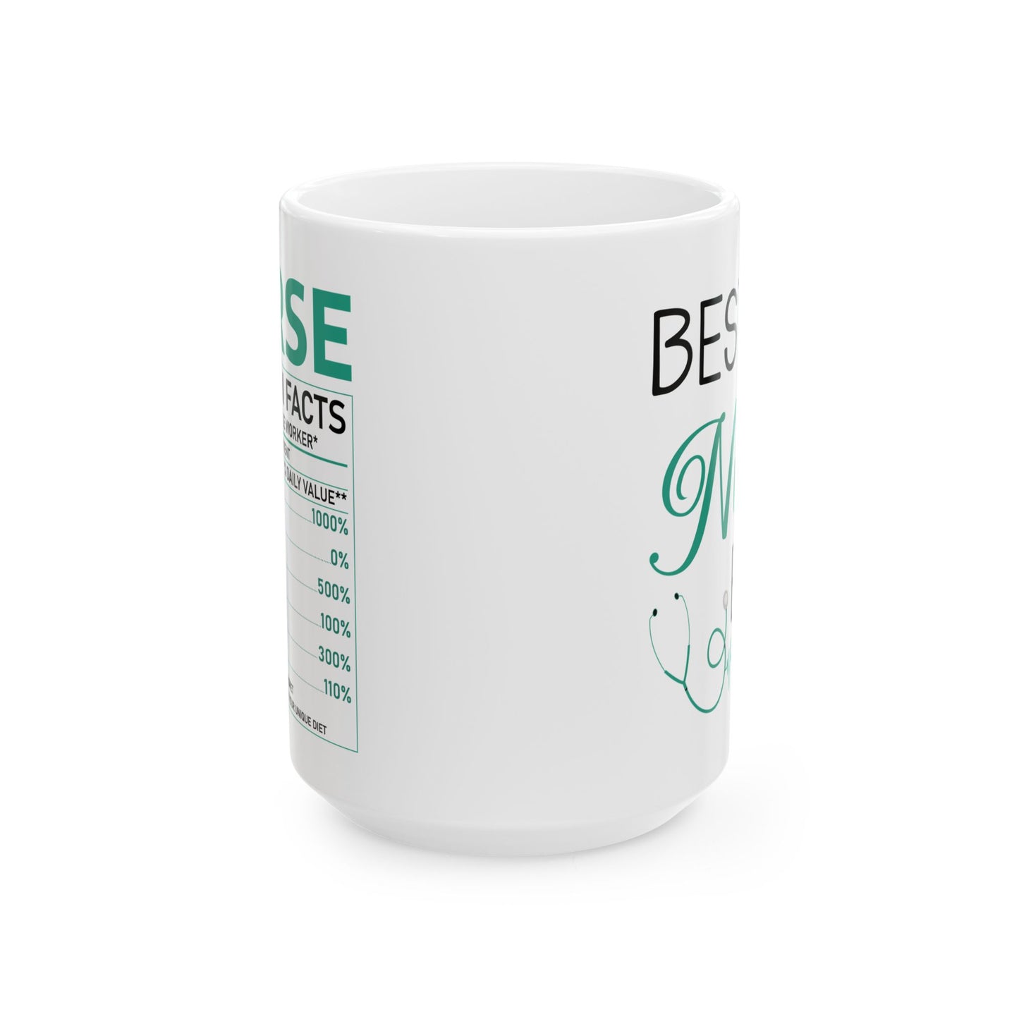 Nurse Nutrition Facts Mug – A Fun and Unique Gift for Nurses