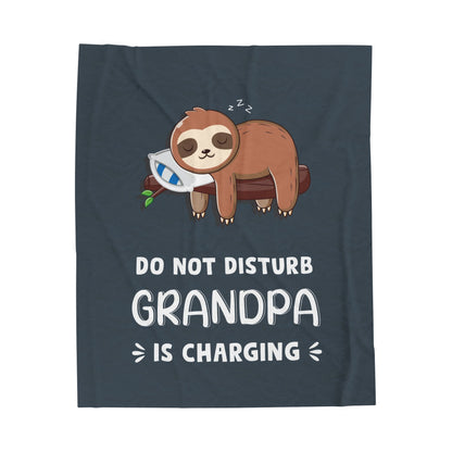 Do Not Disturb Grandpa Is Charging Blanket