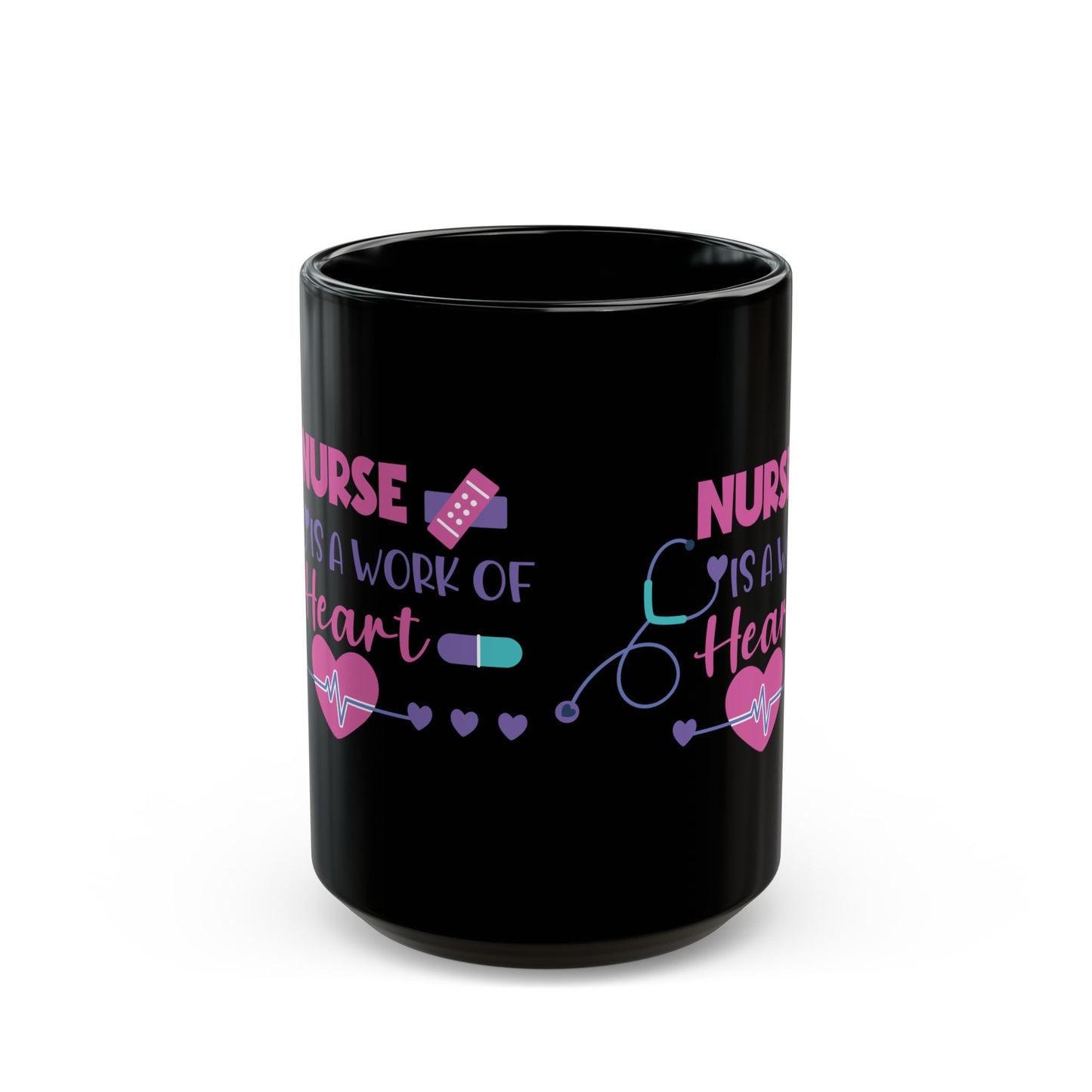 NURSE CIS A WORK 11oz & 15oz Black mug