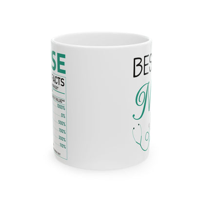 Nurse Nutrition Facts Mug – A Fun and Unique Gift for Nurses