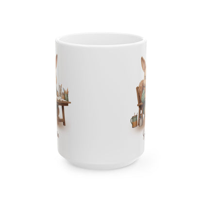 Personalized Bunny Student Mug – Back to School Gift for Kids