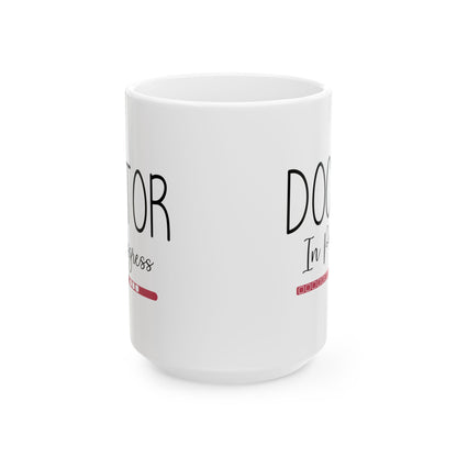 White Ceramic Coffee Cup for Medical Students, Nurses, or Future Doctors – Funny Med School Gift