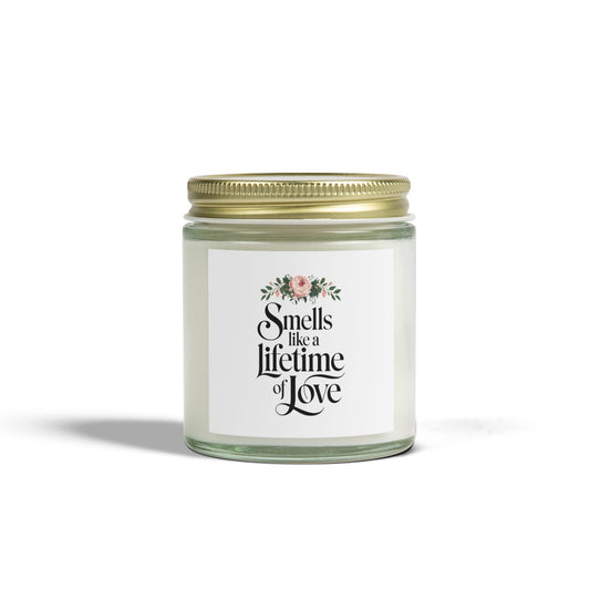 Smell Like Life Time of Love Scented Candles, Coconut Apricot Wax (4oz, 9oz)