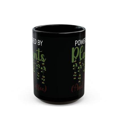 Funny Black Coffee Cup for Gardeners & Coffee Lovers – Eco & Nature Gift for Plant Parents