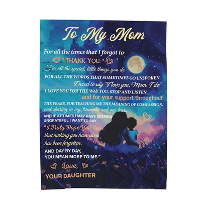To My Mom Blanket