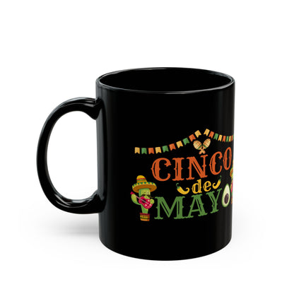 Cinco De Mayo Black Mug (11oz, 15oz)