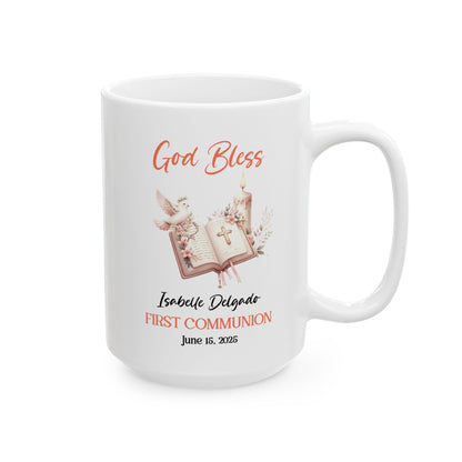 God Bless First Communion Mug – Isabelle Delgado June 15 2025