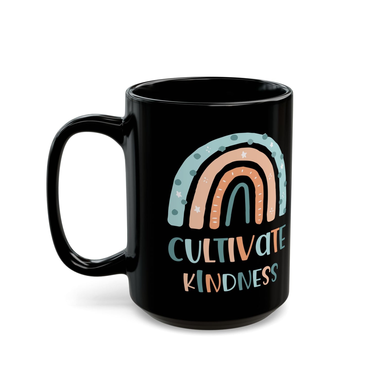 Cultivate Kindness Black Mug (11oz, 15oz)