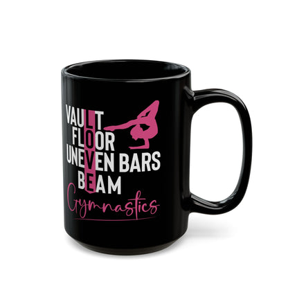 Vault Floor Uneven Bars Beam Black Mug (11oz, 15oz)