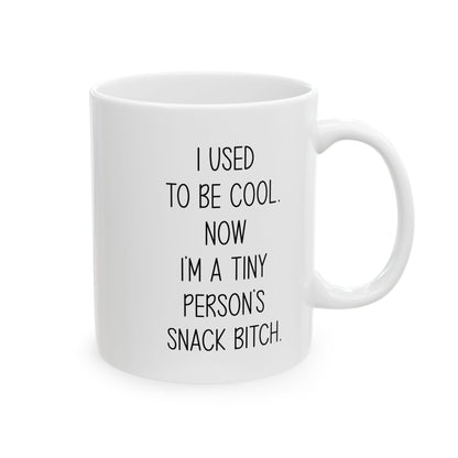 Funny Mom Mug – Tiny Person's Snack B Mug for Parents