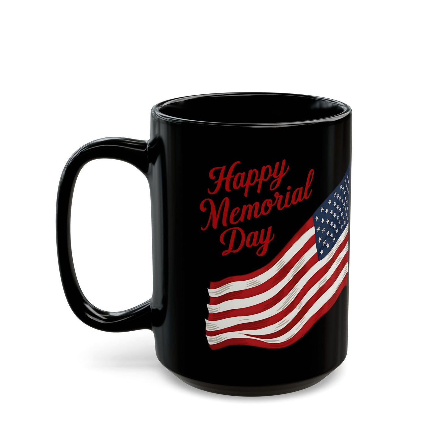 Happy Memorial Day Black Mug (11oz, 15oz)