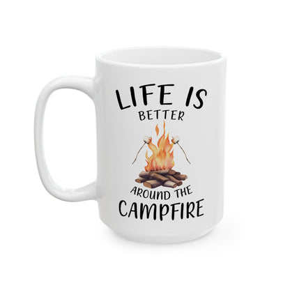 Campfire Fun  Ceramic Mug, (11oz, 15oz)