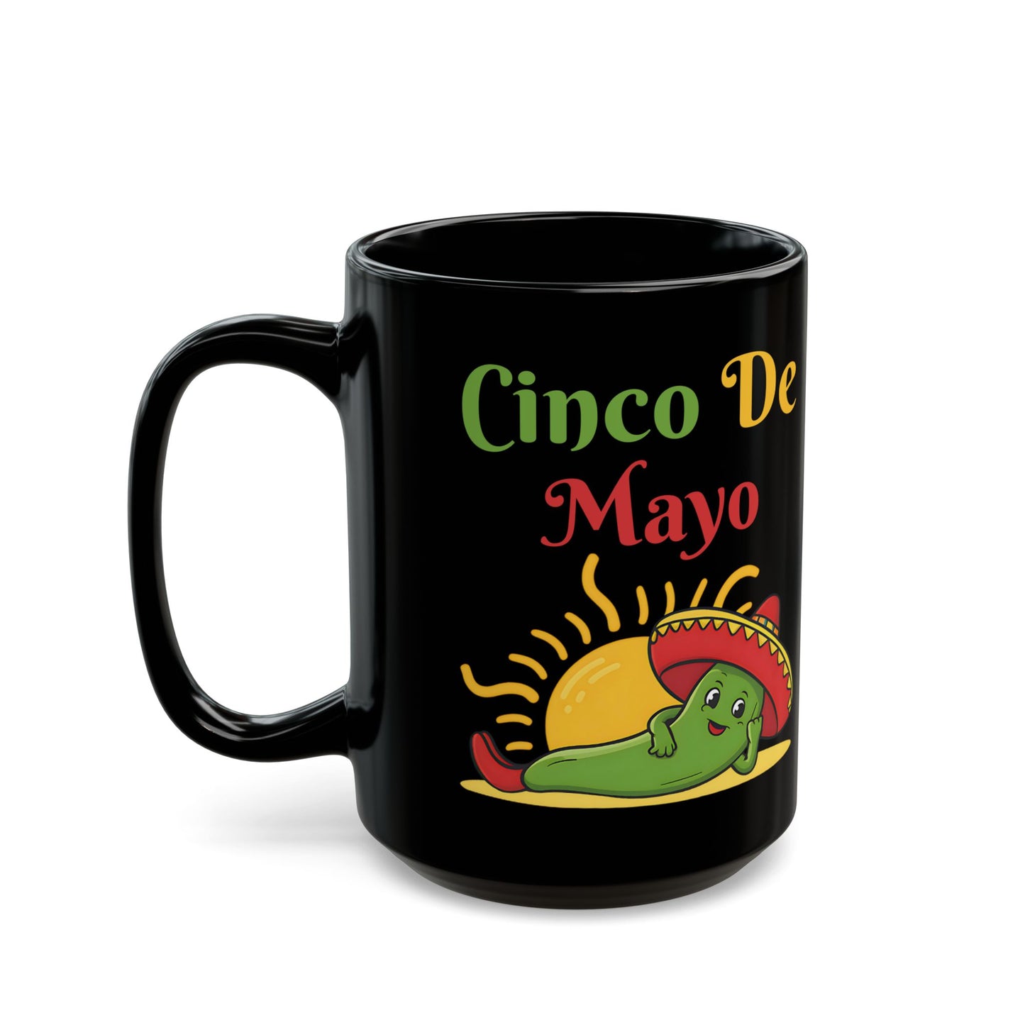 Cinco De Mayo Black Mug (11oz, 15oz)