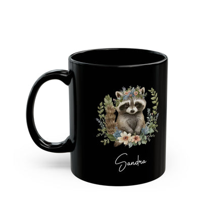 racoon custom, Black Mug (11oz, 15oz)