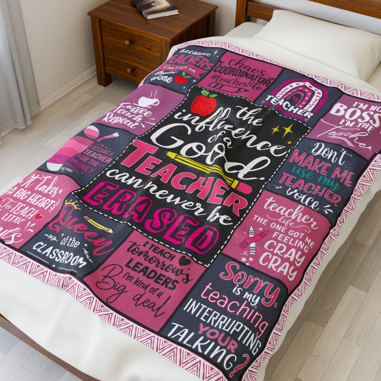 Teacher Gifts for Women  Affirmation Blanket Description Velveteen Plush Blanket