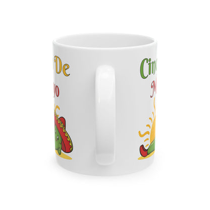 Cinco De Mayo White Mug, (11oz, 15oz)