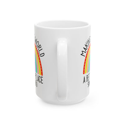 making the world 1950 Ceramic Mug, (11oz, 15oz)