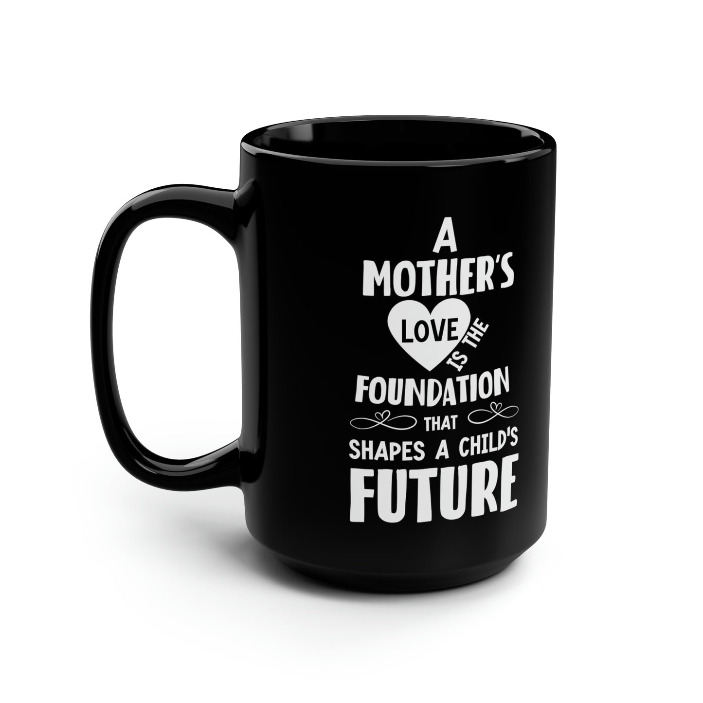 Black Ceramic Mom Mug – Inspirational Quote for Mother’s Day