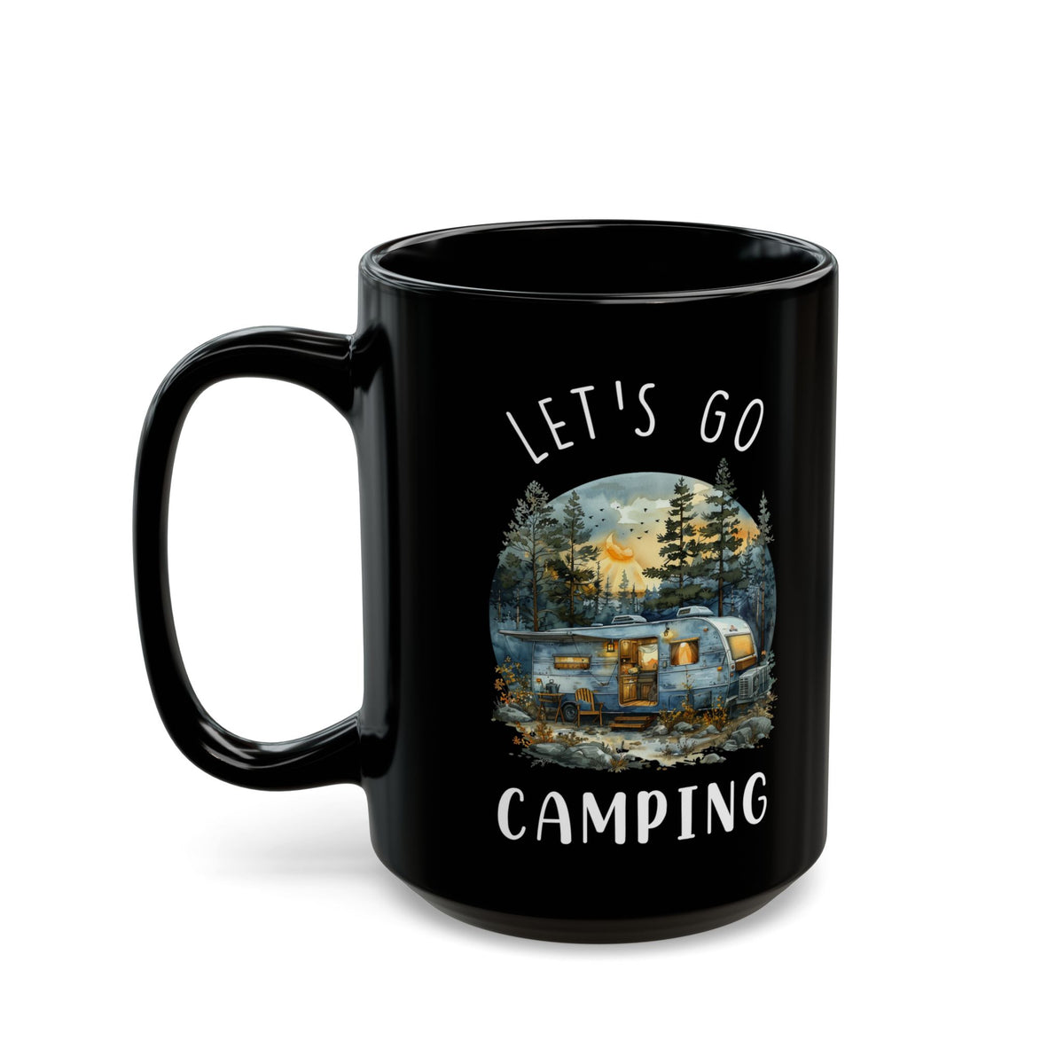 Vintage Camper Adventure Shirt Ceramic Mug, (11oz, 15oz)