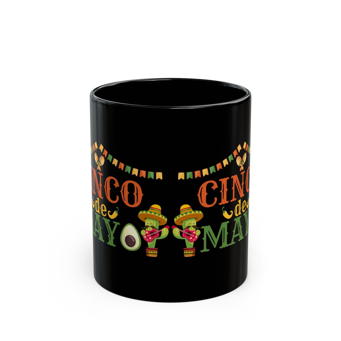 Cinco De Mayo Black Mug (11oz, 15oz)