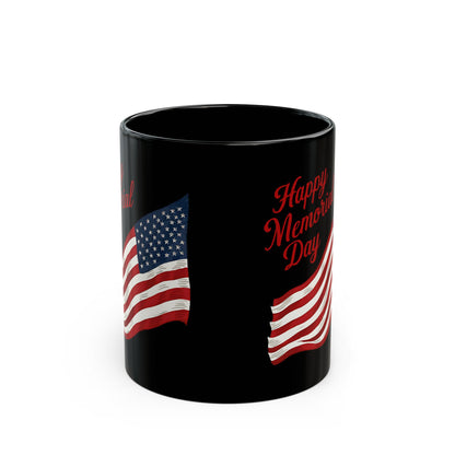 Happy Memorial Day Black Mug (11oz, 15oz)