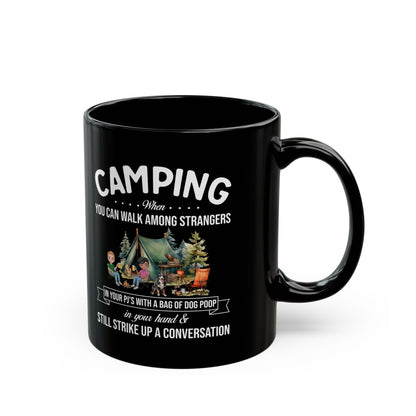 Chibi Camping Fun  Ceramic Mug, (11oz, 15oz)