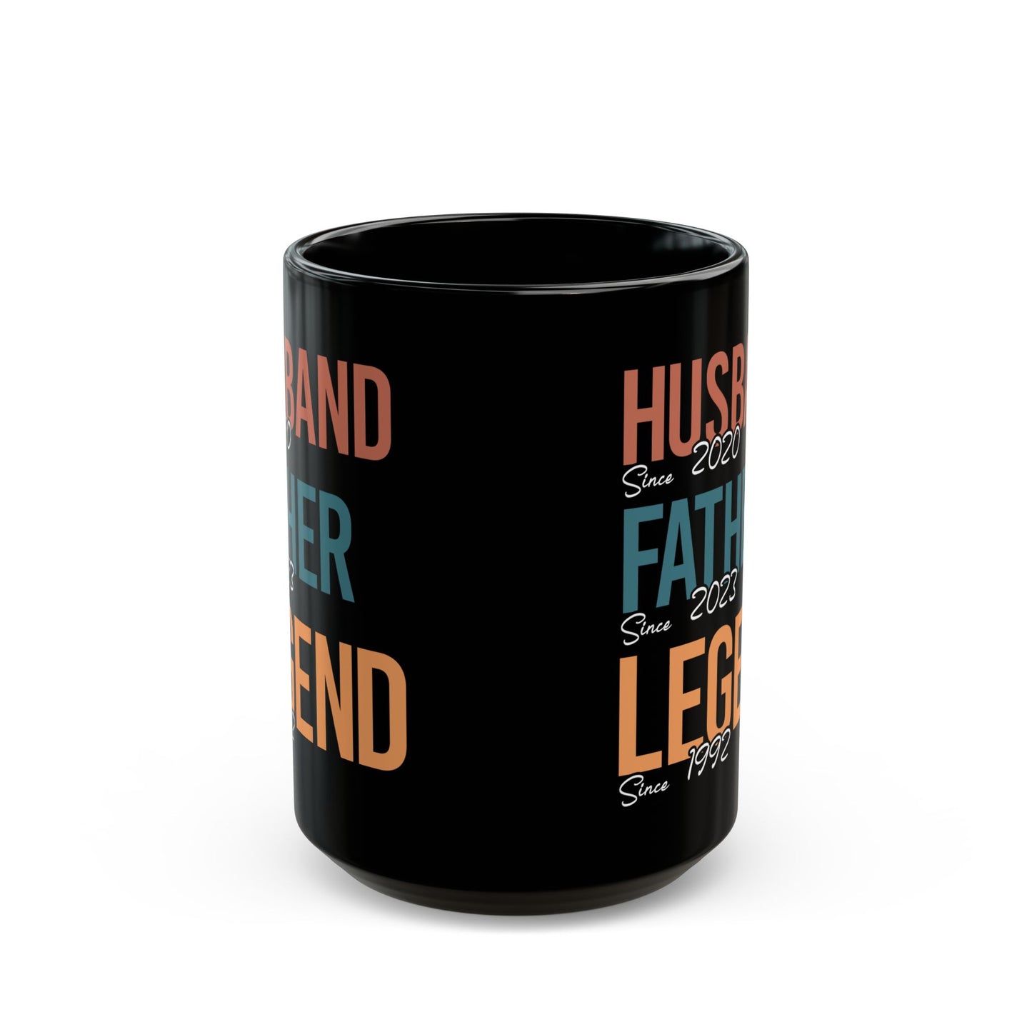 Husband Father Legend Black Mug (11oz, 15oz)