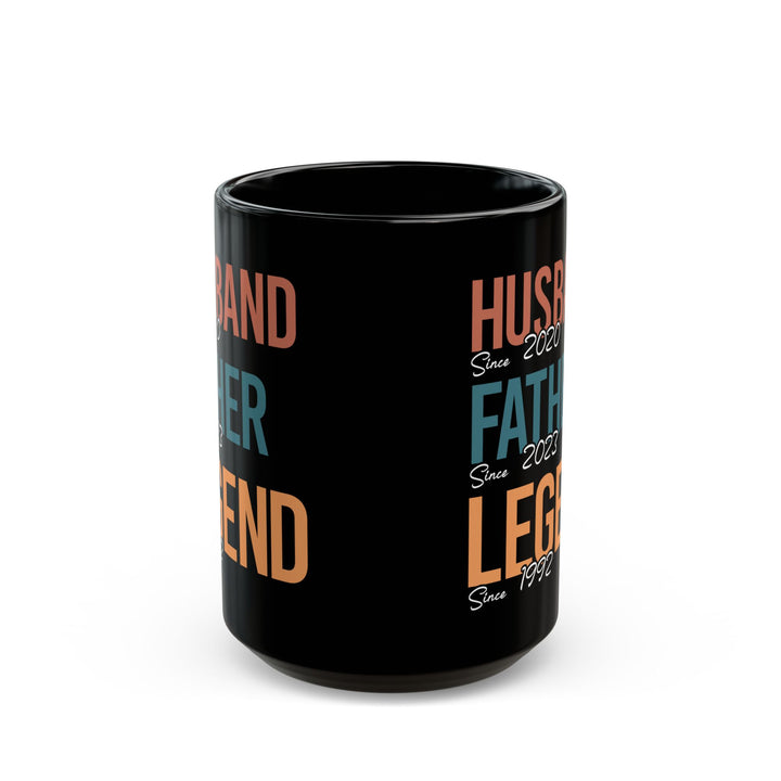 Husband Father Legend Black Mug (11oz, 15oz)