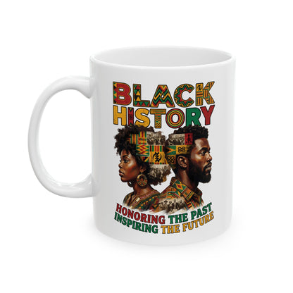African Roots Black Leaders Ceramic Mug, (11oz, 15oz)