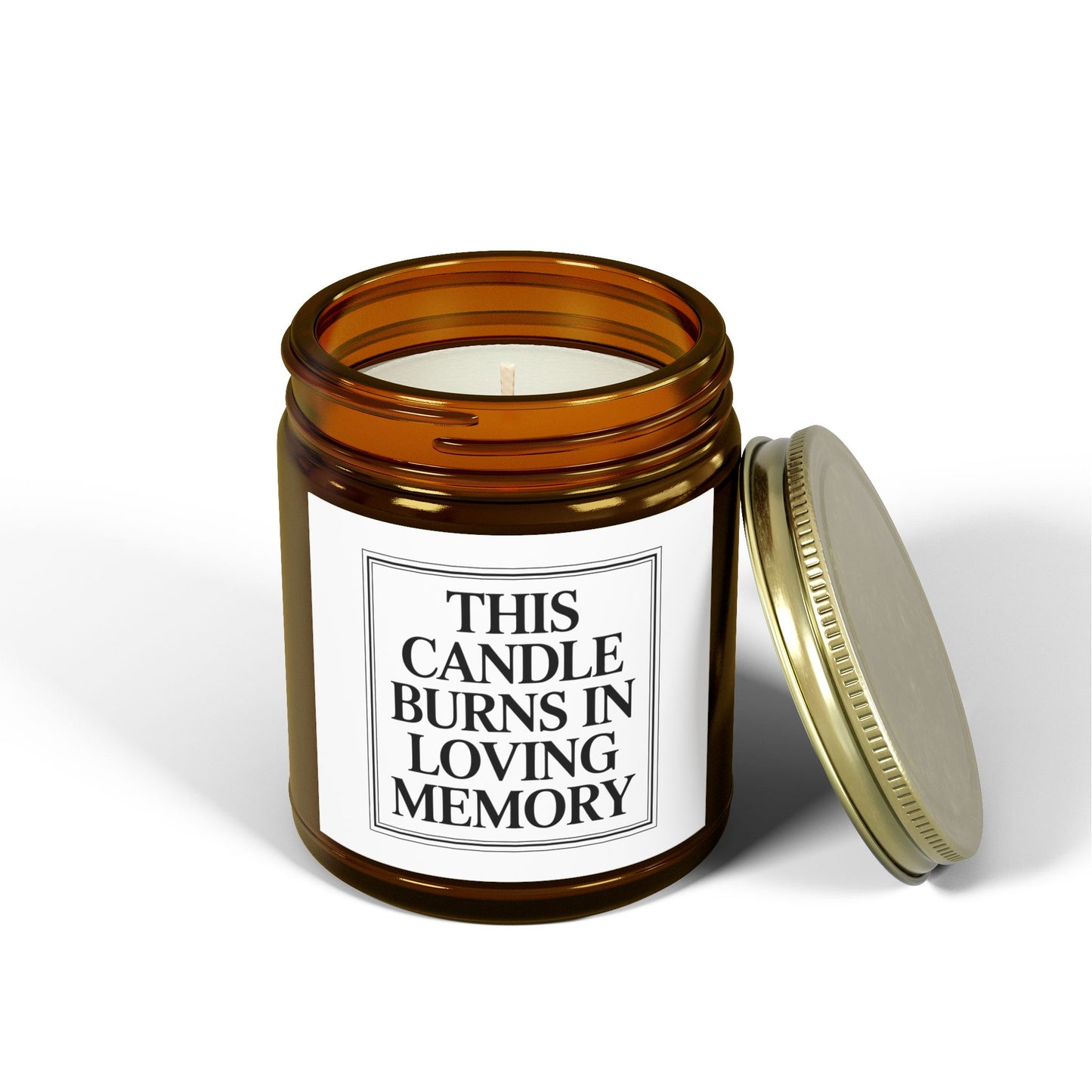 This Candle Burn In Loving Memories Scented Candles, Coconut Apricot Wax (4oz, 9oz)