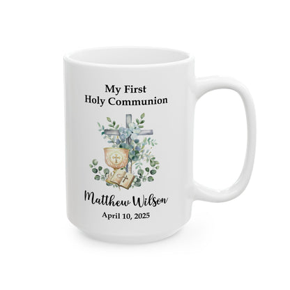 My First Holy Communion Mug – Personalized Gift for Matthew