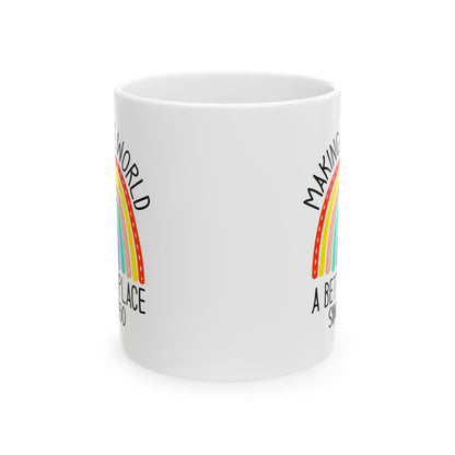 making the world 1950 Ceramic Mug, (11oz, 15oz)