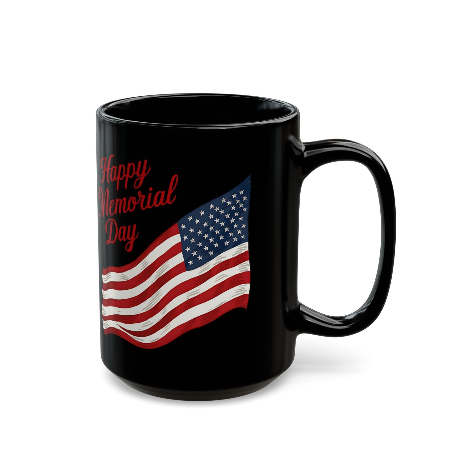 Happy Memorial Day Black Mug (11oz, 15oz)